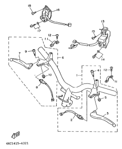 XC125 Handle switch. lever