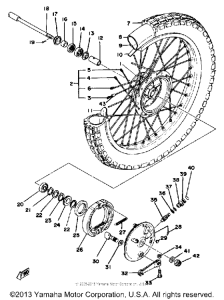 XT500E Переднее колесо