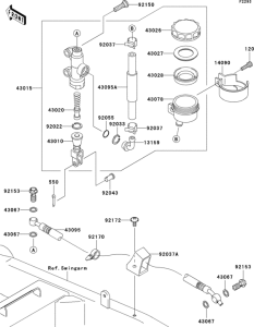 ZR1000 Задний торм цилиндр