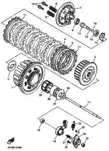 YZF600R YZF600RP Бендикс