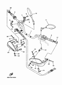 XT1200Z Steering handle & cable