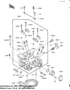 KL250 Головка цилиндров
