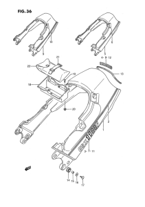 GSX1100 Обтекатель сидения