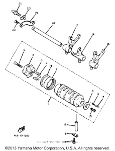 XJ550RK Копирный вал