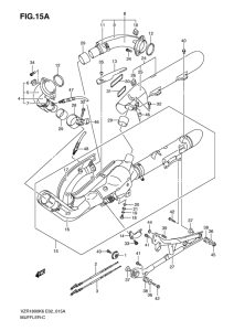 VZR1800 Muffler comp