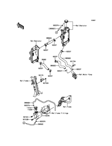 KLX250 ウォータパイプ