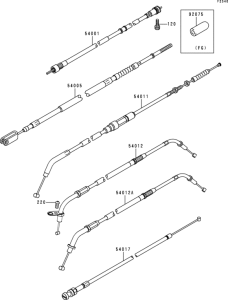 VN800 Тросы управления