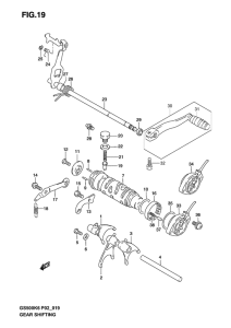 GS500 Переключение передач