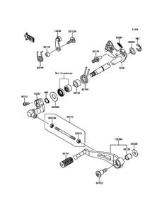 KLZ1000 Механизм переключения передач