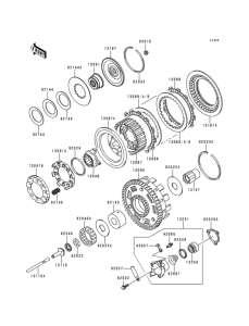 VN1500 Сцепление