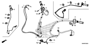 CTX1300 (ABS) Switch + cable + horn