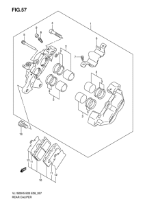 VL1500 Задний суппорт