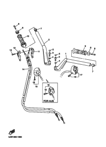 FJR1300 Рулевой рычаг и кабель