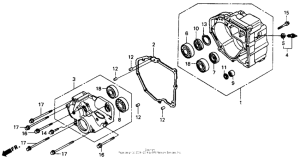 ST1100 Задний кожух картера