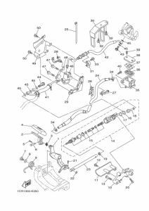 XV1900A Задний торм цилиндр