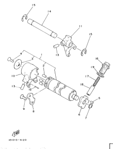 TY80 Shift cam. fork