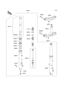 ZG1000 Front fork(zg1000-a10-a13)