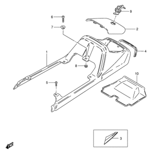 GS125 Обтекатель сидения