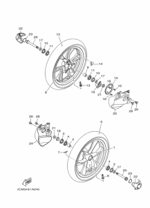 MWS125-C Переднее колесо
