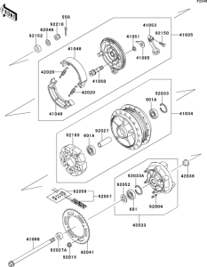 EJ650 Задняя ступица колеса