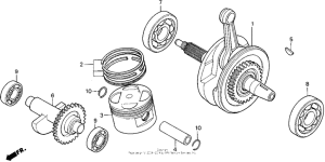 XR250R Коленвал