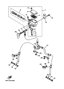 XV1700PC XV17PC XV17PCS Передний тормозной цилиндр