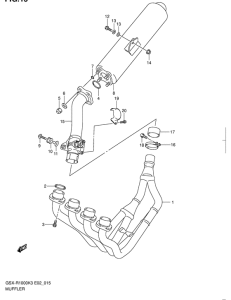 GSX-R1000 Muffler comp
