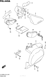 VL1500B Обтекатель рамы