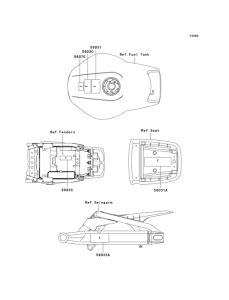 ZX900 Лейбл предостережения
