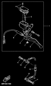 YQ50 Задний торм цилиндр