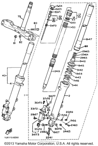 FJ1200SC Передняя вилка