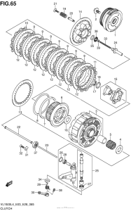 VL1500B Сцепление