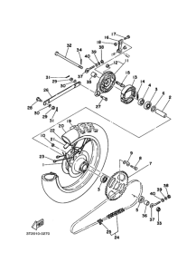 MR50 Заднее колесо в сборе