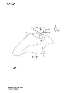 GS500 Переднее крыло