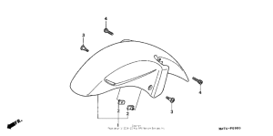 CBR1100XX Переднее крыло