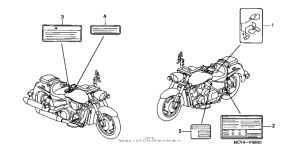 VTX1800R Лейбл предостережения
