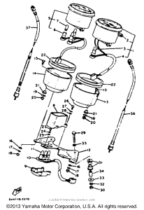 XS650SK Speedometer-tachometer