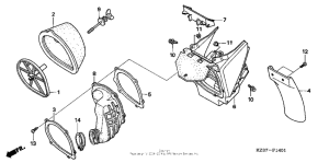 CR250R Air cleaner ('05-'07)