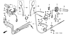 SGX50 Handle lever / switch / cable
