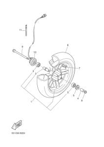 CW50N Переднее колесо