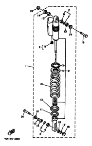 YZ125F Задняя подвеска