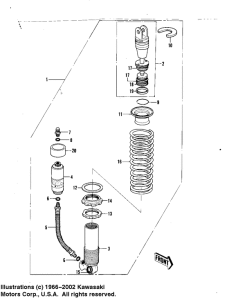  Абсорбер удавный в сборе задний