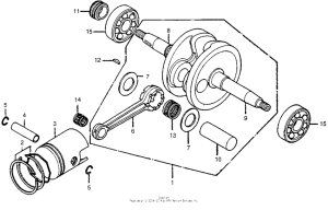 NC50 Коленчатый вал и поршни