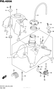 DR-Z70 Топливный бак