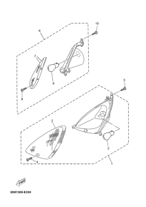 YP125E Поворотники