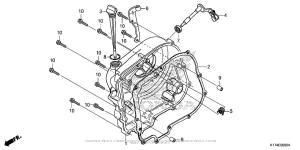 CMX250X Крышка картера правая
