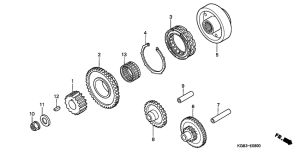 VT125 Муфта стартера
