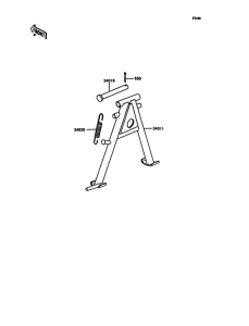 KH125 Подножка