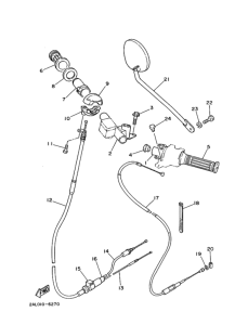 YSR80 Рулевой рычаг кабель
