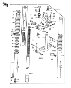  Вилка передней оси